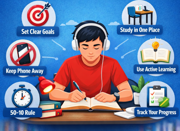 How to focus on studies effectively